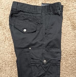 Buckle Affliction Black Premium Cargo Shorts - Size 30
